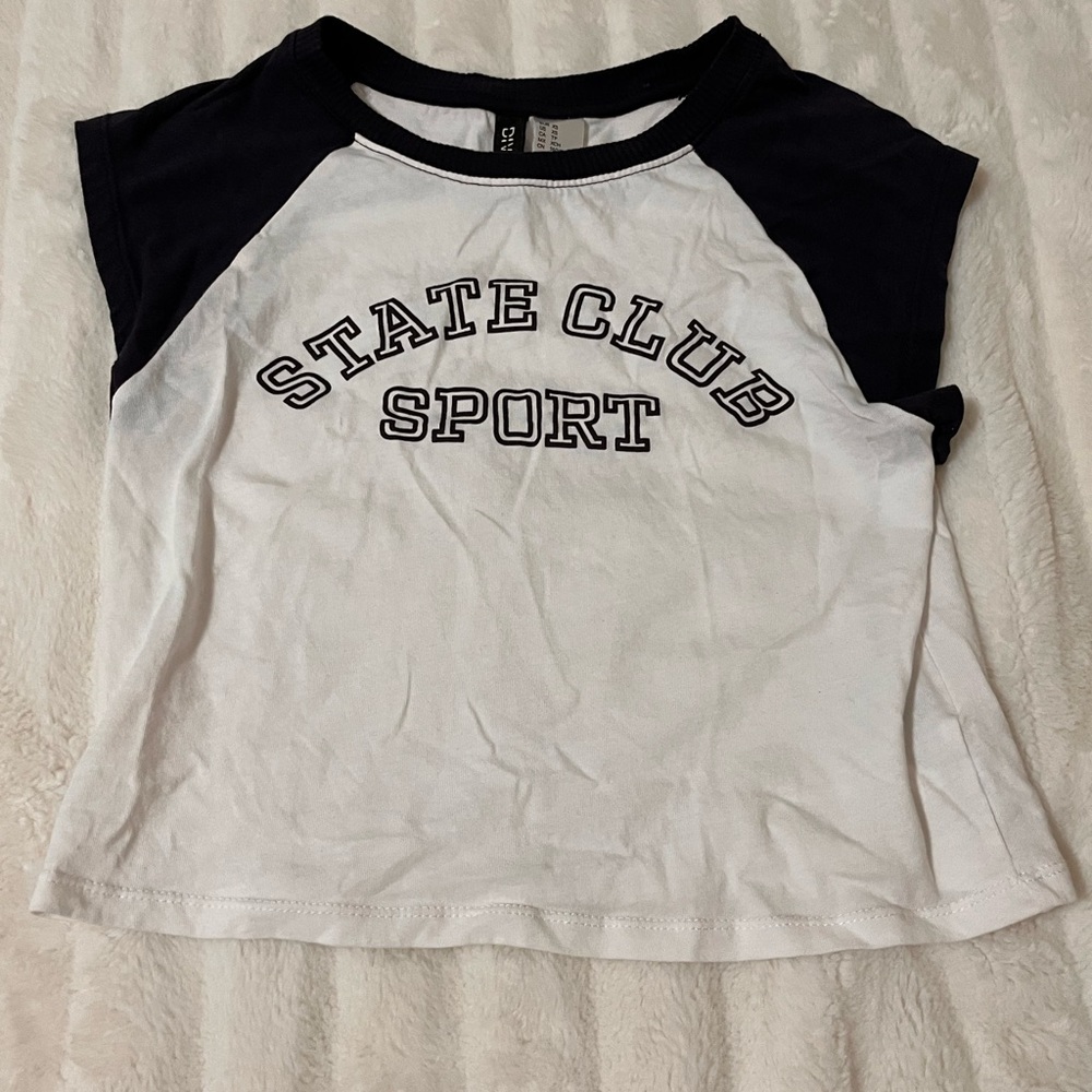 H&M cropped tee XS